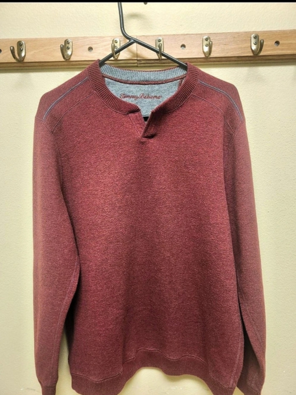 Tommy Bahama Flipshore Abaco Reversable Pullover Sweatshirt.